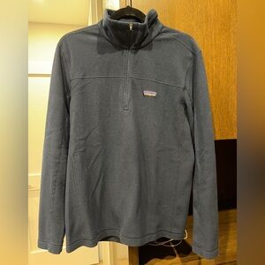 Men's Navy Quarter Zip Patagonia Micro D Fleece Pullover [Medium]